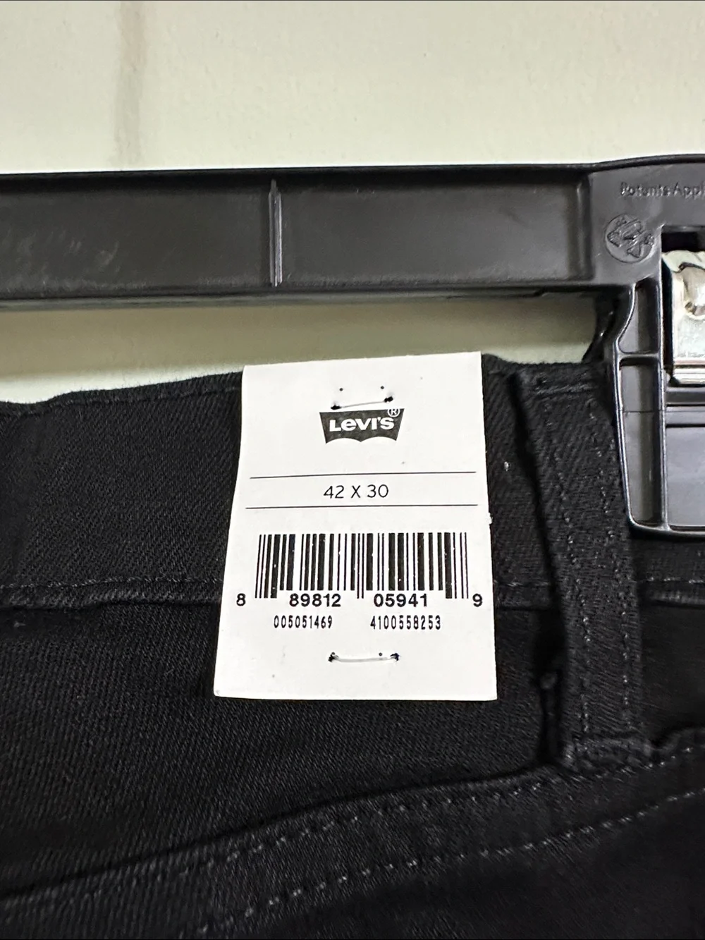 Levi's Men’s Black Slim Straight Jeans
